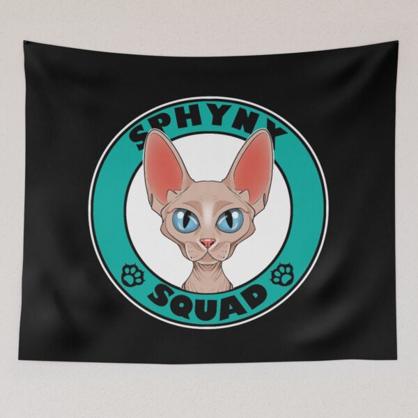 Item preview, Sociedad de escuadrones de animales de gatos Sphynx designed and sold by jackienorfolkal.