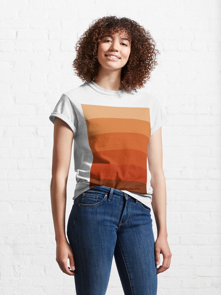 Alternate view of Burnt Umber Ombre Classic T-Shirt