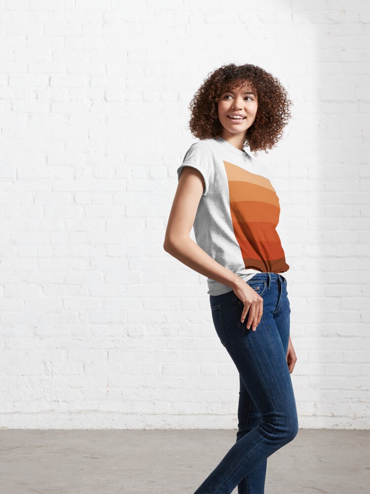 Alternate view of Burnt Umber Ombre Classic T-Shirt