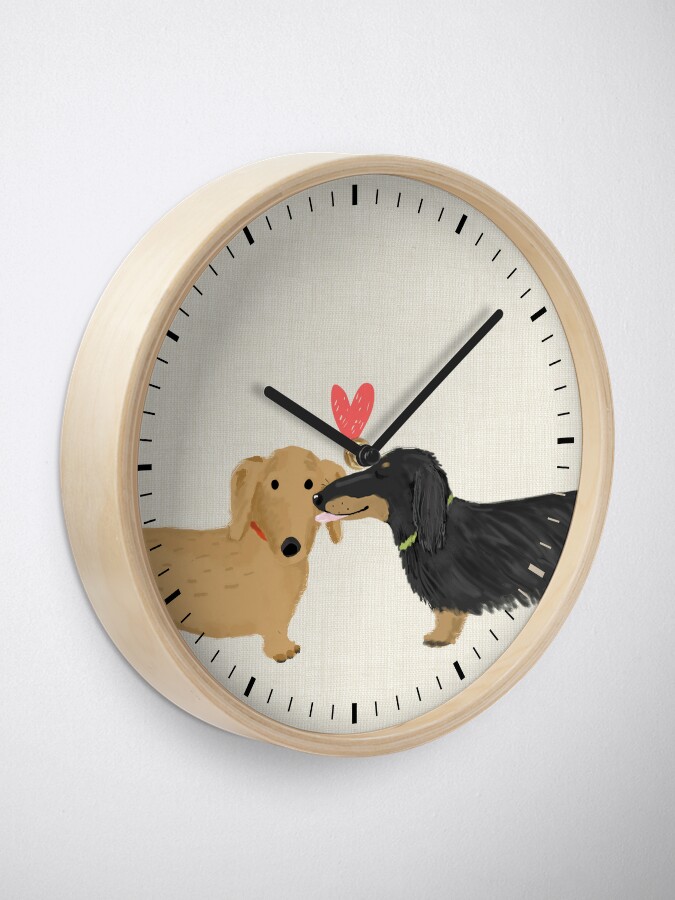 Discover Dachshunds Love Clock