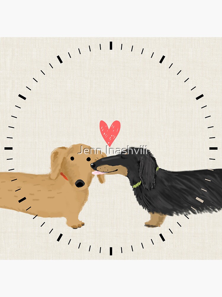 Disover Dachshunds Love Clock