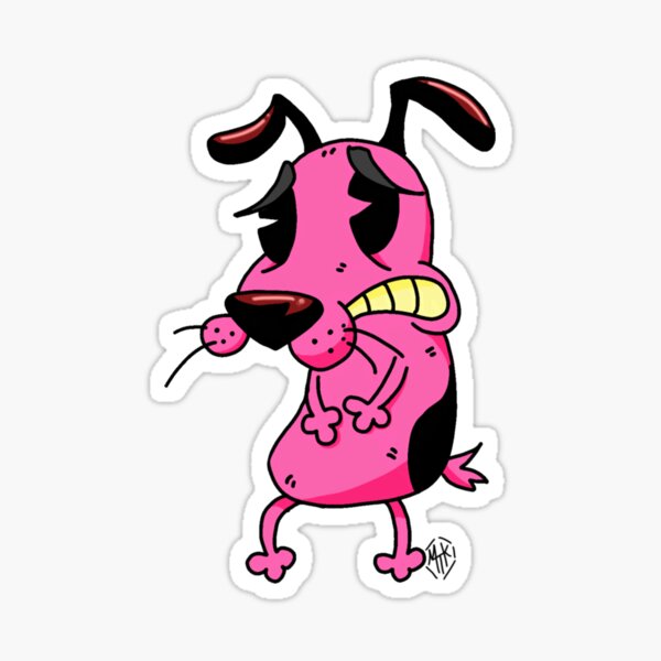 Paper, Party & Kids Courage The Cowardly Dog Sticker Cartoon Network ...