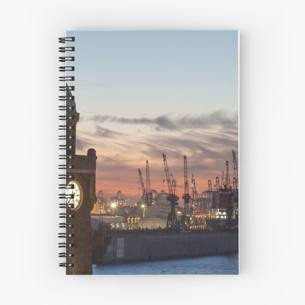 Item preview, Evening mood at the St. Pauli Landungsbrücken designed and sold by Torsten  Krüger.