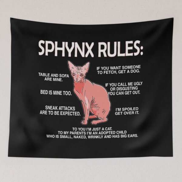 Item preview, Sphynx cat rules gift card designed and sold by jackienorfolkal.