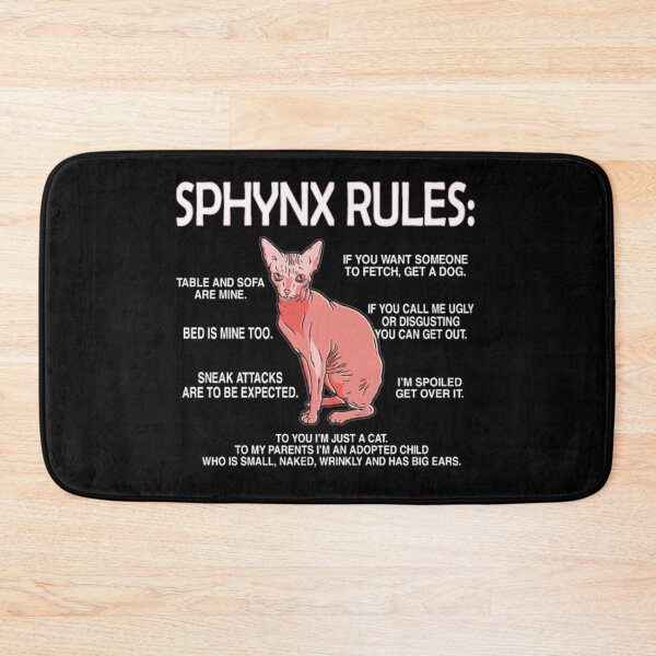 Item preview, Sphynx cat rules gift card designed and sold by jackienorfolkal.