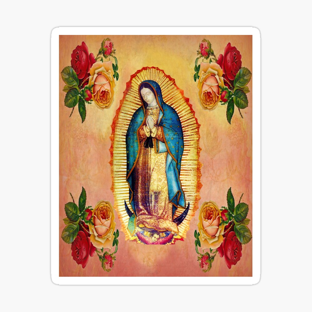 Funda y vinilo para iPad con la obra «Cinta Medida Virgen del Pilar - Roja  - AuctorSalutis» de AuctorSalutis