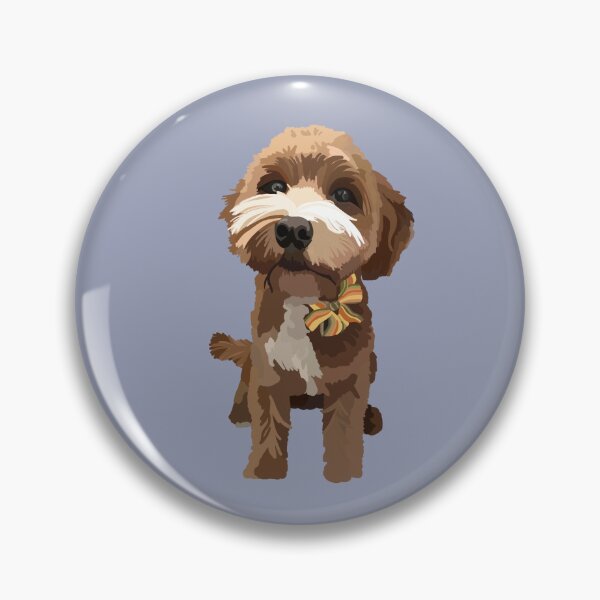 Artikelvorschau, Niedlicher Cavoodle mit Schleife Portrait entworfen und verkauft von Lavender-Cloud.