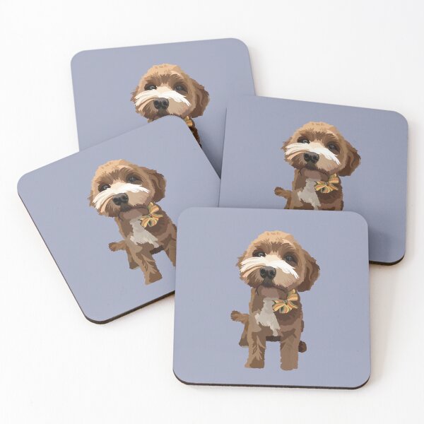 Item preview, Cute Cavoodle with Bow Portrait  designed and sold by Lavender-Cloud.