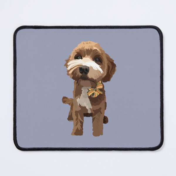 Item preview, Cute Cavoodle with Bow Portrait designed and sold by Lavender-Cloud.