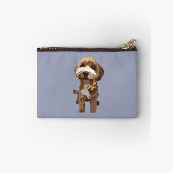 Item preview, Cute Cavoodle with Bow Portrait designed and sold by Lavender-Cloud.