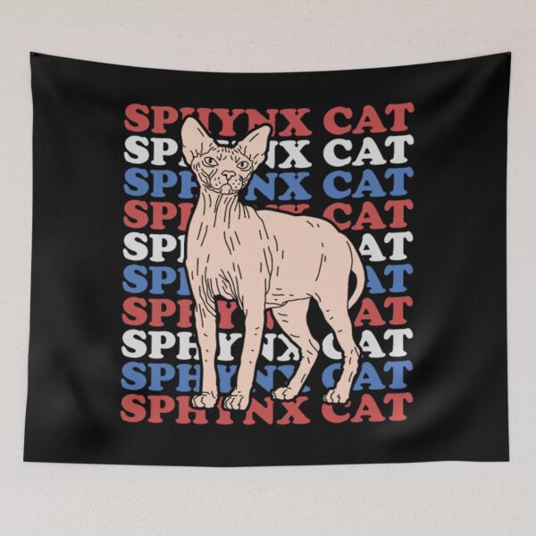 Item preview, Sphynx cat vintage animals plants designed and sold by jackienorfolkal.