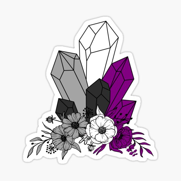 Item preview, Asexual Flowery Crystals designed and sold by Pridish.