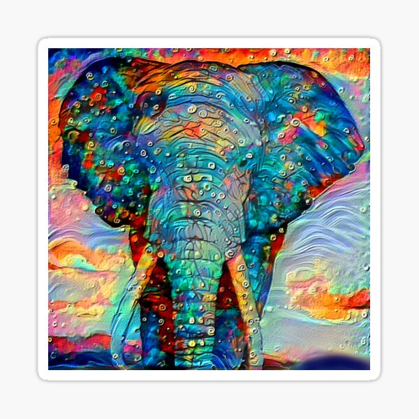 This elephant is cool Sticker