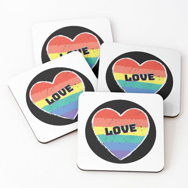 Item preview, Chalk Rainbow Heart with LOVE designed and sold by TracyDDigitals.