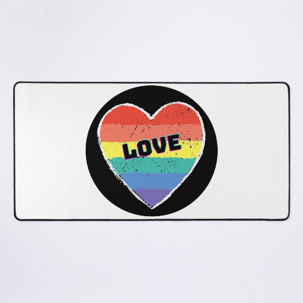 Item preview, Chalk Rainbow Heart with LOVE designed and sold by TracyDDigitals.
