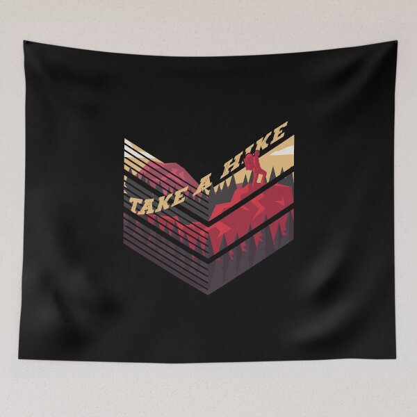 Item preview, Take A Hike graphic Retro Hiker Outdoors Camping Nature Hiking design designed and sold by Merchking1.