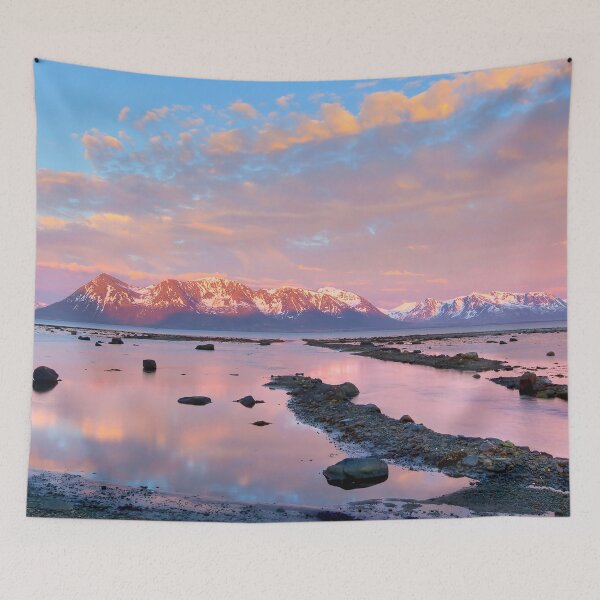 Item preview, Landscape of mountains near water designed and sold by Midnight-Hour.