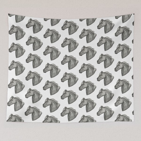 Item preview, Cute Horse Drawing Sketch designed and sold by theaadesigns.