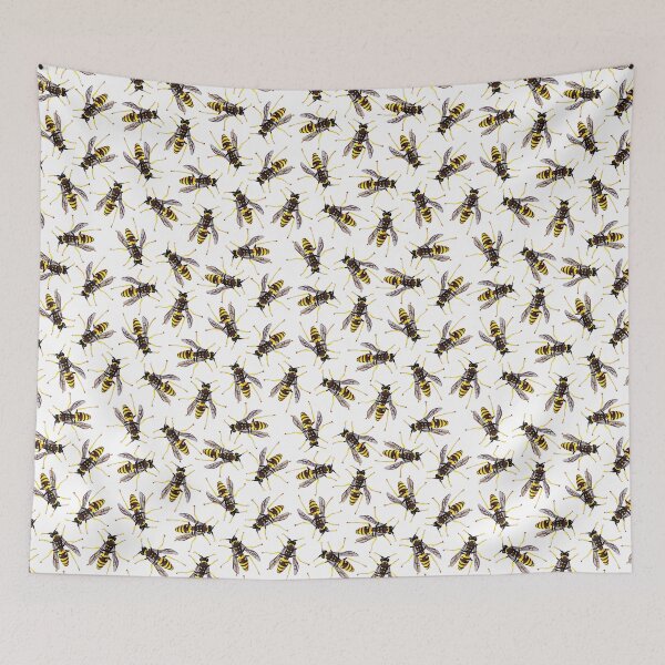 Item preview, wasp on wit background pattern designed and sold by sunnyws.