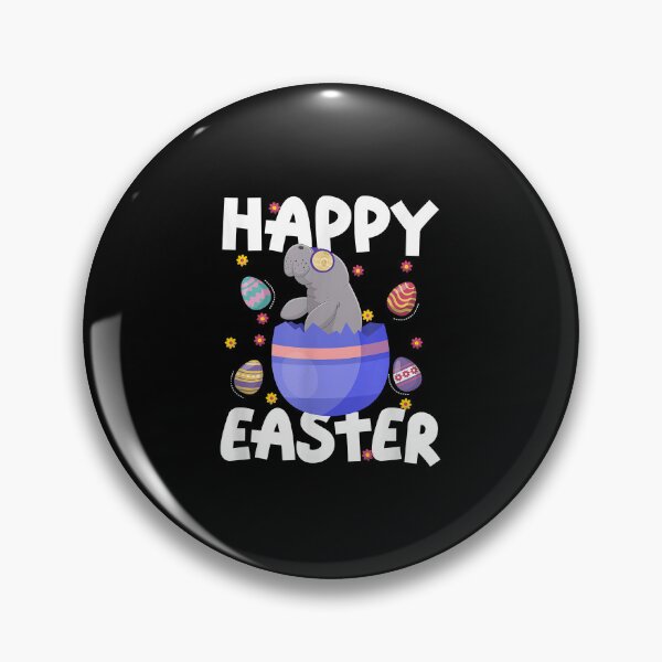Artikelvorschau, Happy Easter Day Manatee in Eierkorb Erwachsene Kinder entworfen und verkauft von jaklynfall.