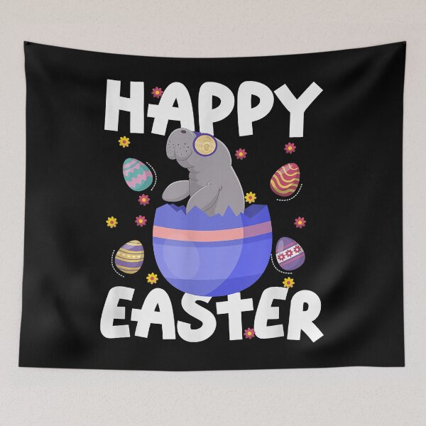 Item preview, Happy Easter Day Manatee in Egg Basket Adult Kids  designed and sold by jaklynfall.