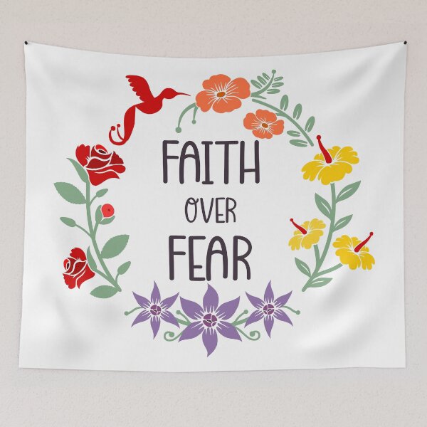Item preview, Faith over fear designed and sold by i-cottagedesign.