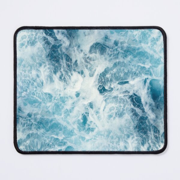 Item preview, White Sea Foam and Blue Ocean Waves Texture designed and sold by nimreninmu.
