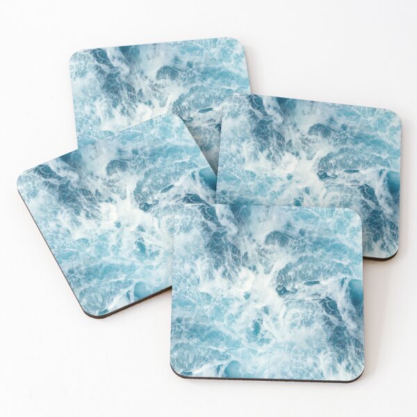 Item preview, White Sea Foam and Blue Ocean Waves Texture designed and sold by nimreninmu.