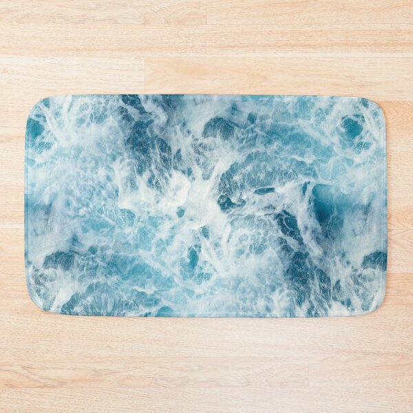 Item preview, White Sea Foam and Blue Ocean Waves Texture designed and sold by nimreninmu.