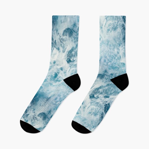 Item preview, White Sea Foam and Blue Ocean Waves Texture designed and sold by nimreninmu.