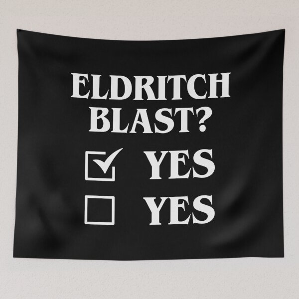 Item preview, Eldritch Blast Oui Oui Drôle de table RPG . essentiel designed and sold by lippyevwurm9.