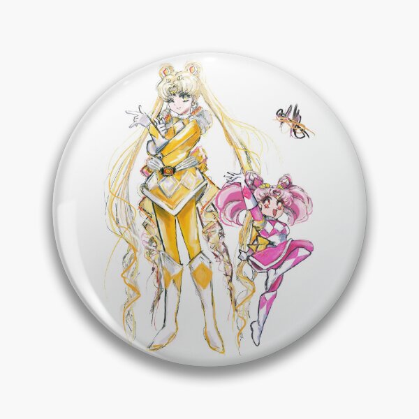 Vista previa del artículo con la obra «Dibujo de Sailor Moon y Chibi Moon como Power Rangers de Wonderlandonacid», diseñado y vendido por WonderlandAcid.