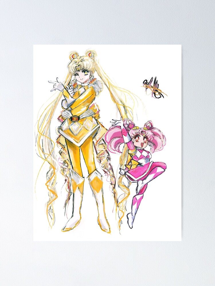 Sailor Moon And Chibi Moon As Power Rangers drawing by Wonderlandonacid Sailor Moon And Chibi Moon As Power Rangers drawing by Wonderlandonacid