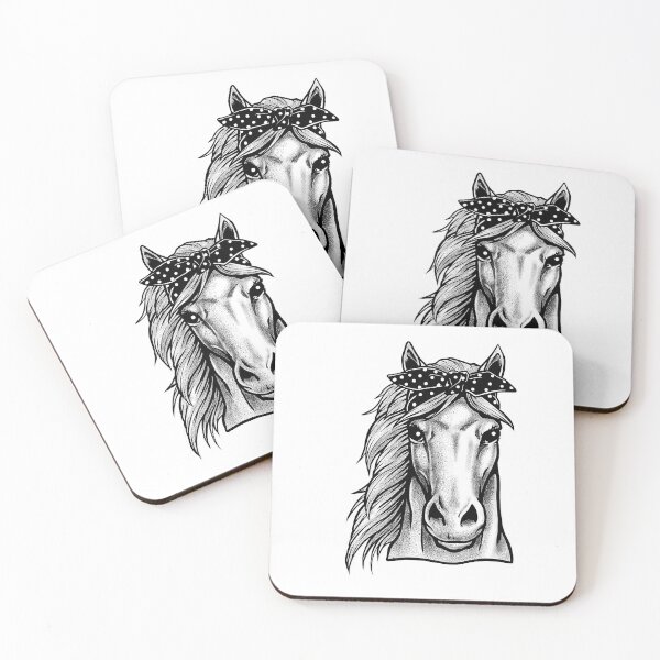 Item preview, Polka Dot Bandana Horse - Horse Trainer Art For A Beauty designed and sold by SkylerKason.