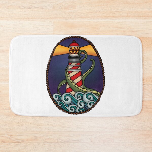Item preview, The Lighthouse & The Kraken designed and sold by spottedhound.