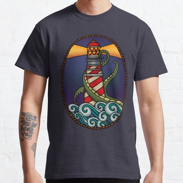 The Lighthouse & The Kraken Classic T-Shirt