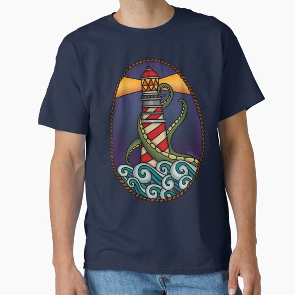 Item preview, The Lighthouse & The Kraken designed and sold by spottedhound.