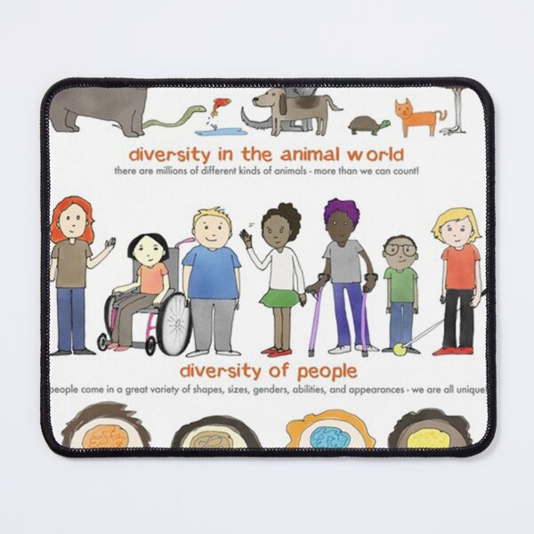 Item preview, diversity is beautiful human poster designed and sold by amoslemos.