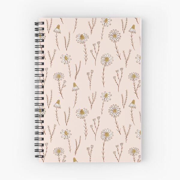 Item preview, Delicate daisy flowers botanical pattern in dusty pink designed and sold by Illustrated by Nat.