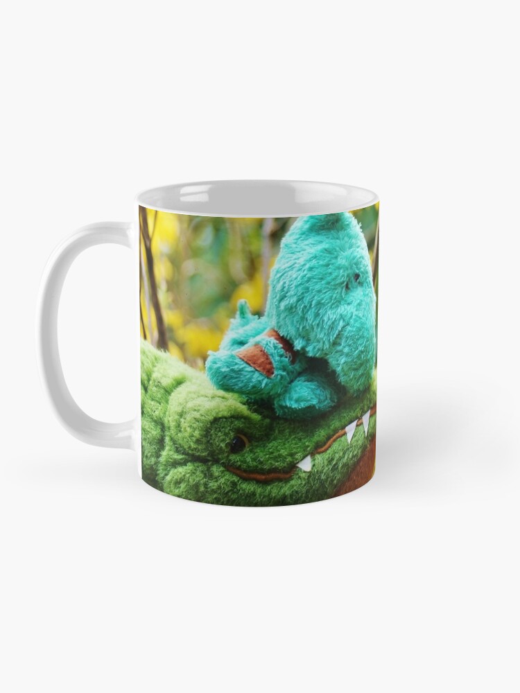 Alternate view of Gator McBumpypants and Herman smell the flowers Coffee Mug