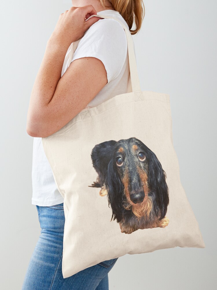 Sac fourre-tout for Sale avec l'œuvre « Teckel nain à poils longs