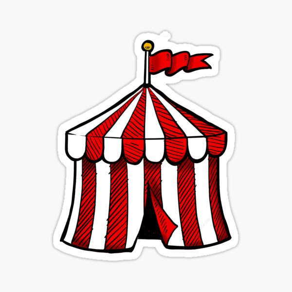 Supplement valuta kleinhandel Circus Big Top Tent" Sticker for Sale by Shaney442 | Redbubble