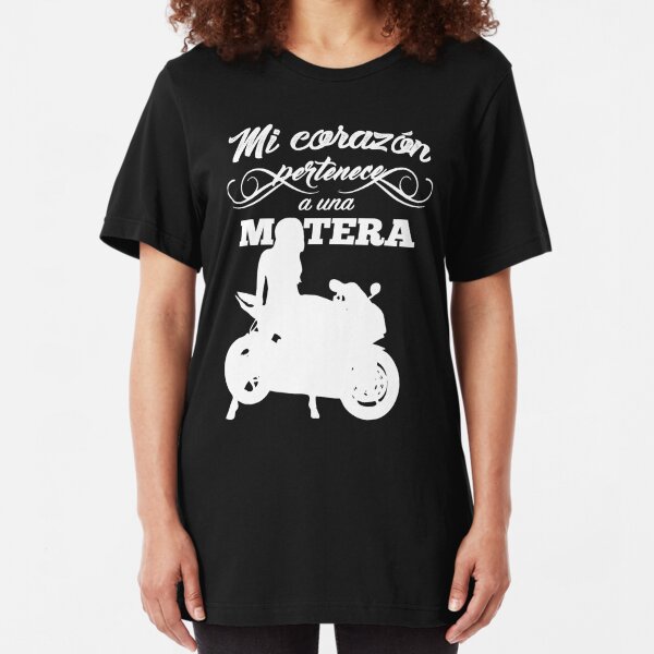 camisetas moteras mujer