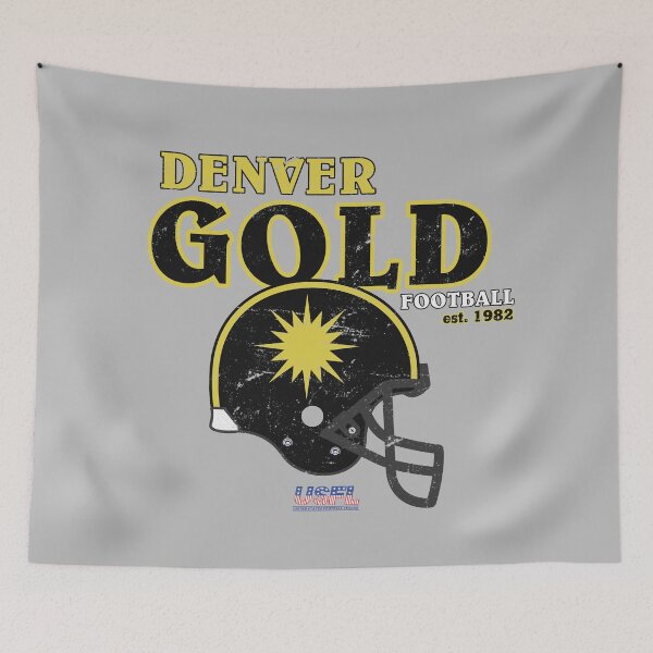 Item preview, Distressed Denver Gold Helmet designed and sold by TeeArcade84.