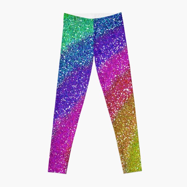Printed Image of Rainbow Glitter - Not Reflective Leggings for Sale by  CoLoRLifeDesign