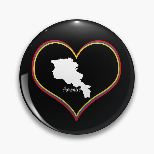 Item preview, Black heart map Armenia designed and sold by Astralia.