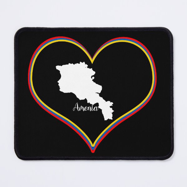 Item preview, Black heart map Armenia designed and sold by Astralia.