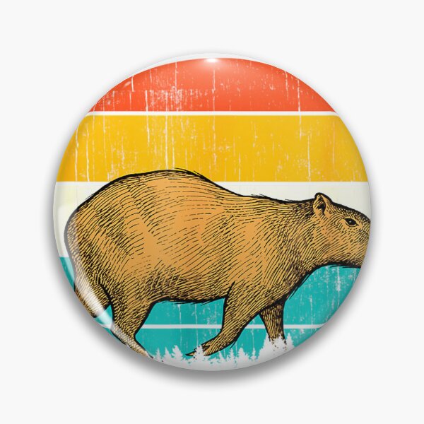 Item preview, Capybara Vintage Retro Style Awesome Don't Worry, Be Capy designed and sold by jameseodonnell.