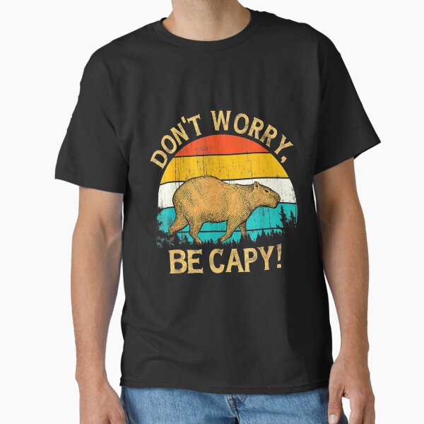 Item preview, Capybara Vintage Retro Style Awesome Don't Worry, Be Capy designed and sold by jameseodonnell.