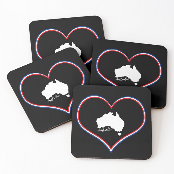 Item preview, Black heart map Australia designed and sold by Astralia.